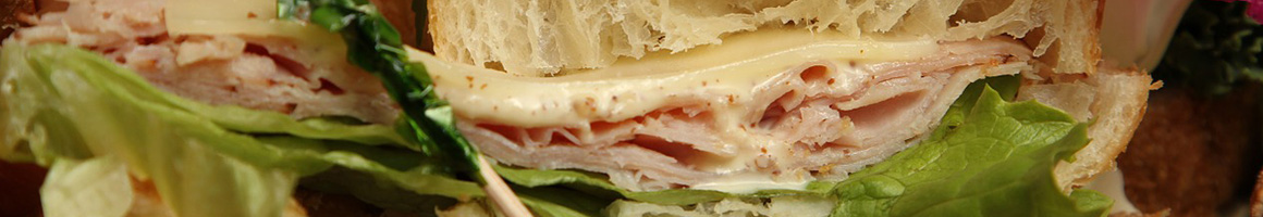 Eating Deli Sandwich at Ray's Delicatessen & Tavern restaurant in Petaluma, CA.